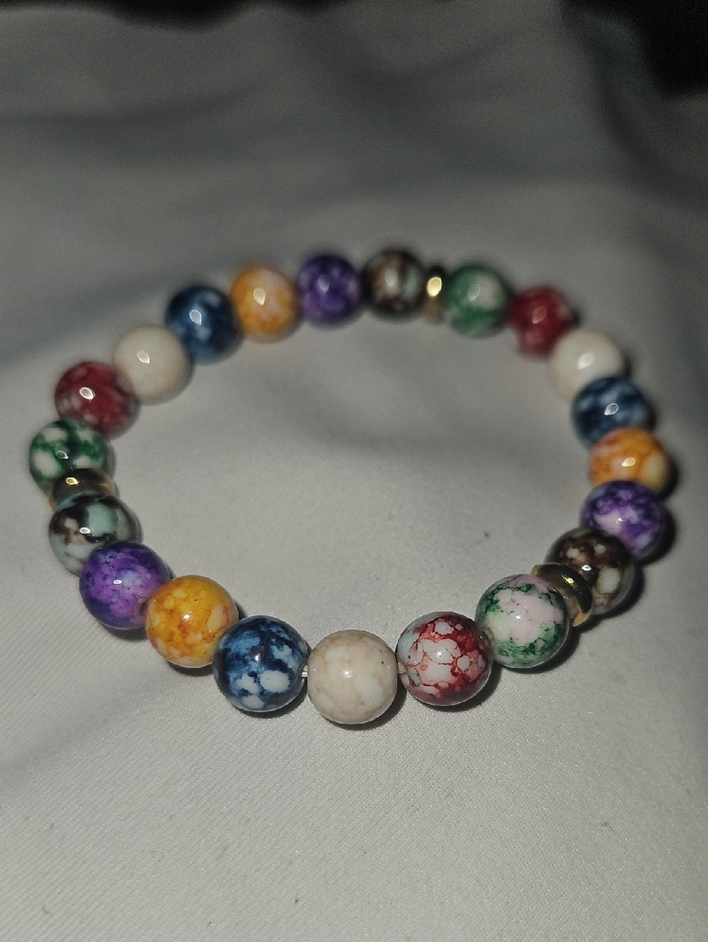 Multicolor Stone Beaded Bracelet
